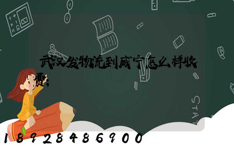 武汉发物流到咸宁怎么样收费