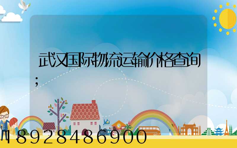 武汉国际物流运输价格查询