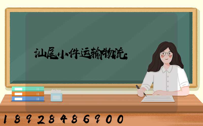 汕尾小件运输物流