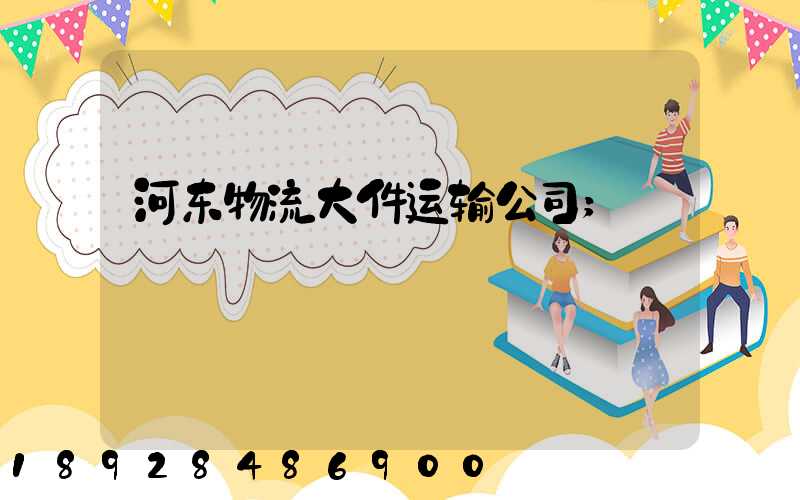 河东物流大件运输公司