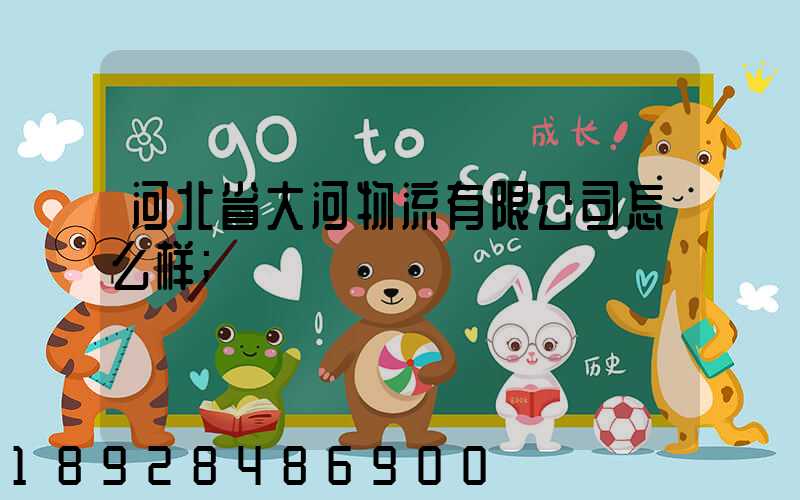 河北省大河物流有限公司怎么样