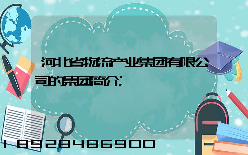 河北省物流产业集团有限公司的集团简介