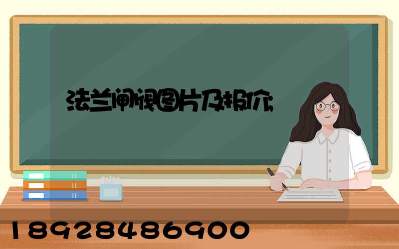 法兰闸阀图片及报价