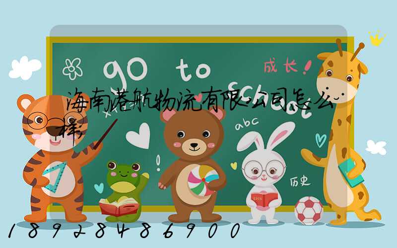 海南港航物流有限公司怎么样