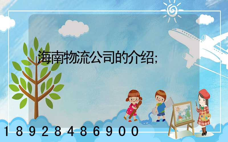海南物流公司的介绍