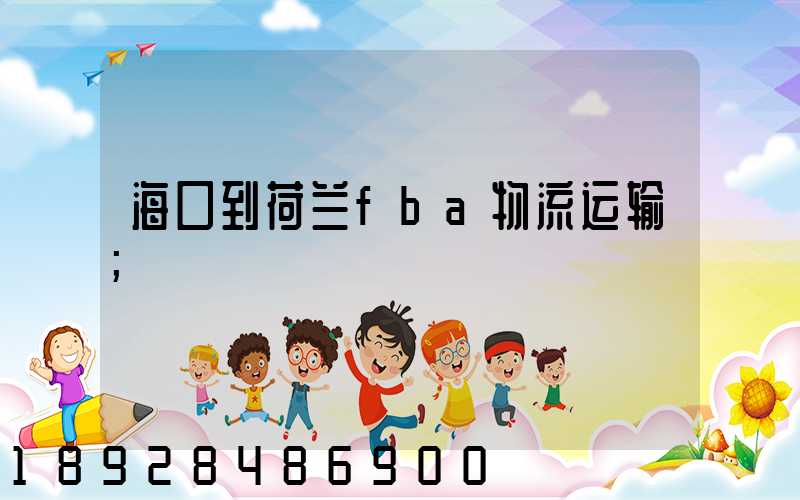 海口到荷兰fba物流运输