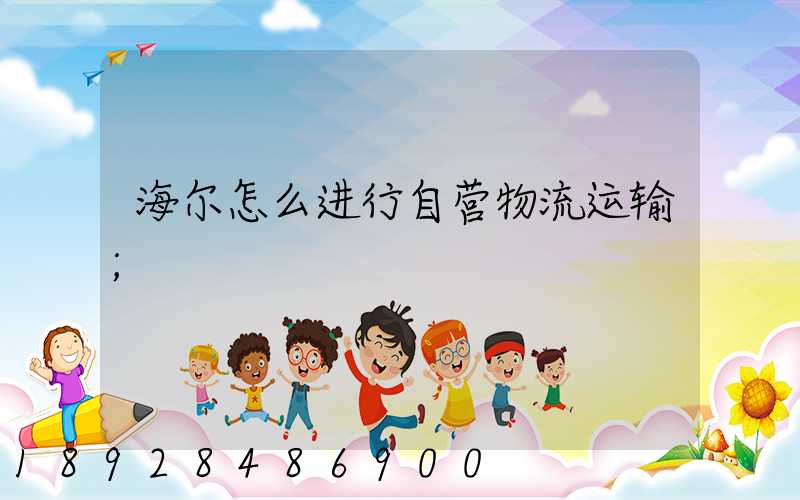 海尔怎么进行自营物流运输
