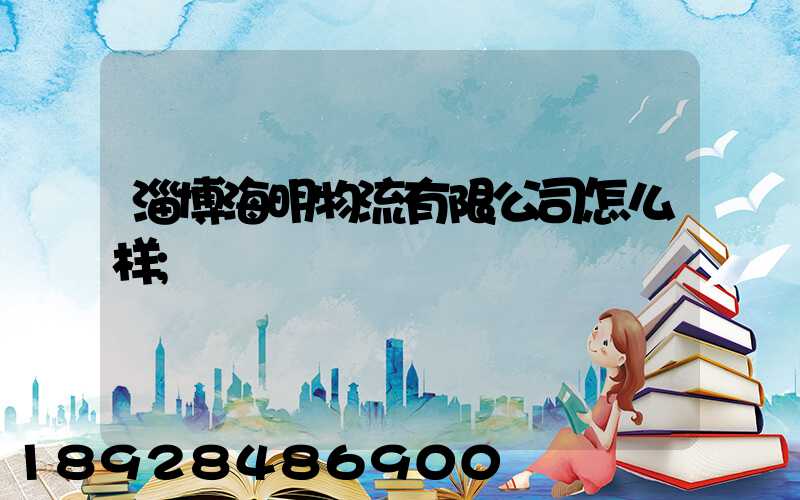 淄博海明物流有限公司怎么样