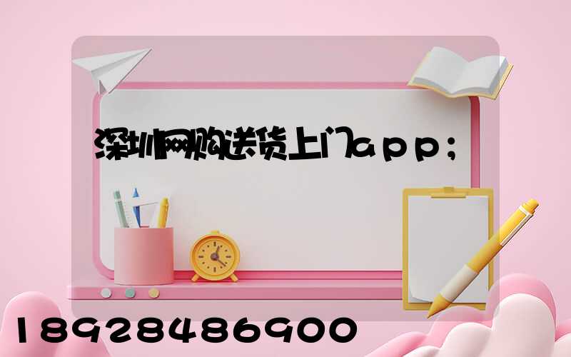深圳网购送货上门app