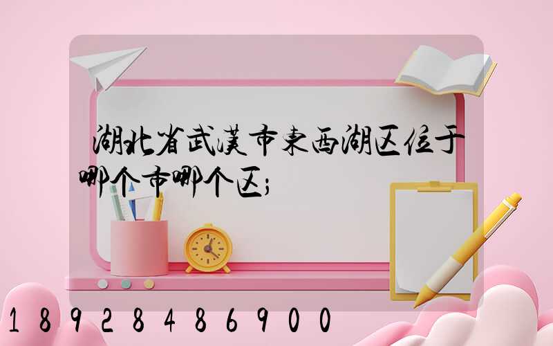湖北省武汉市东西湖区位于哪个市哪个区