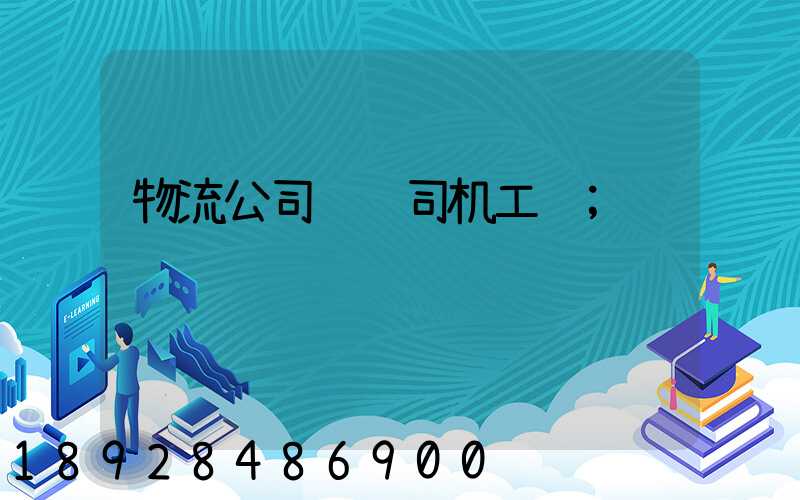 物流公司运输司机工资