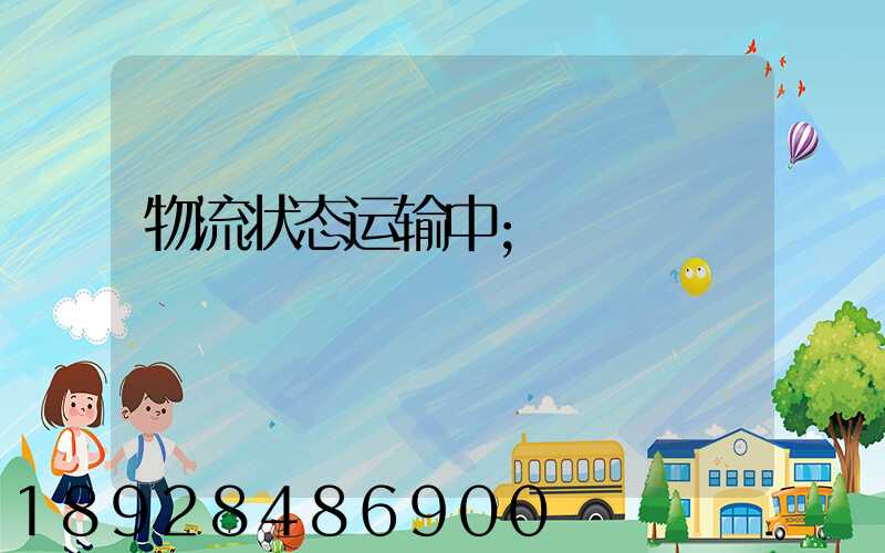 物流状态运输中