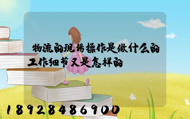 物流的现场操作是做什么的工作细节又是怎样的