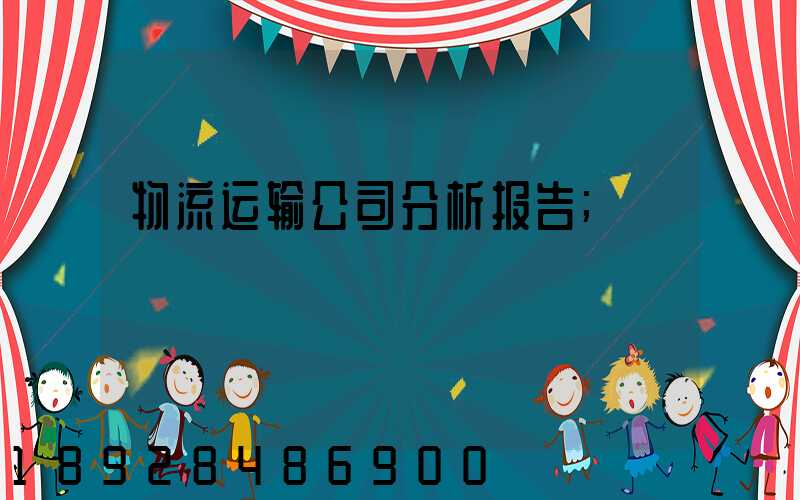 物流运输公司分析报告