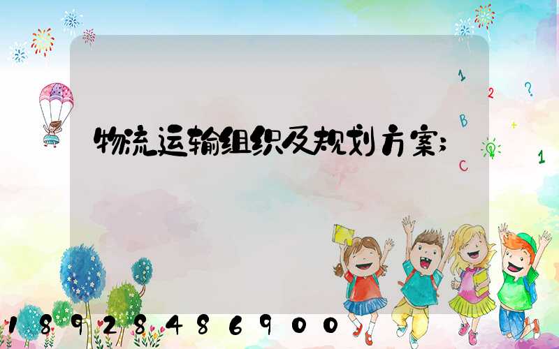 物流运输组织及规划方案