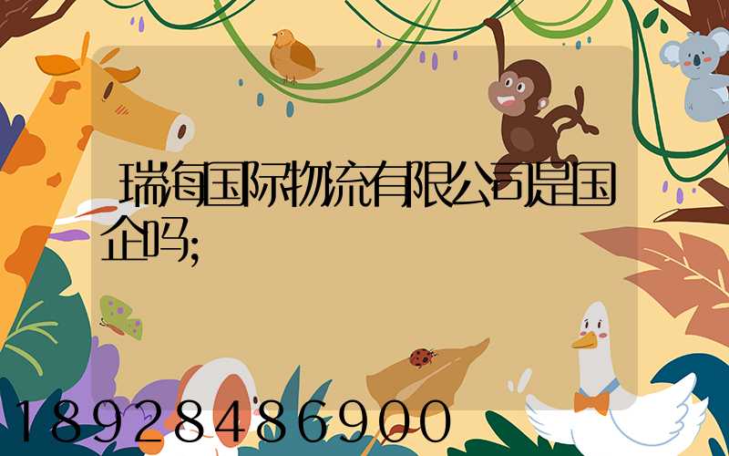 瑞海国际物流有限公司是国企吗
