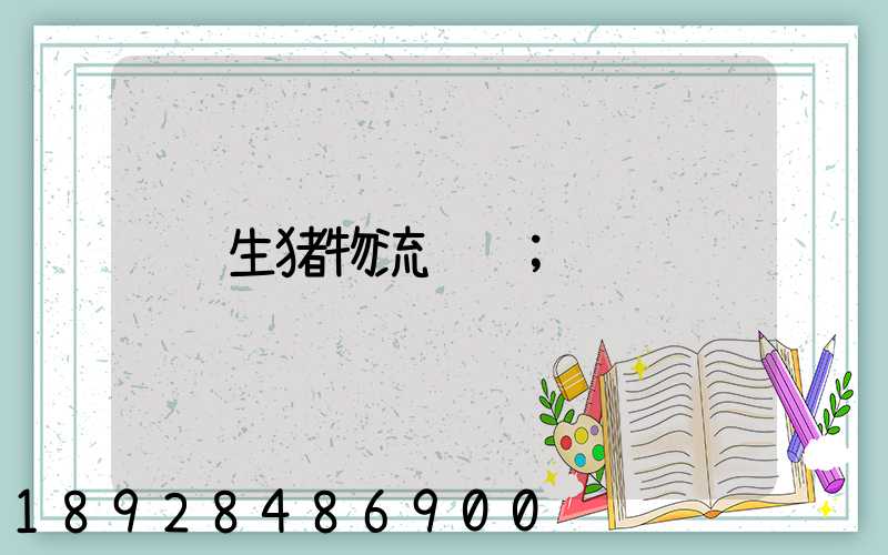 生猪物流运输