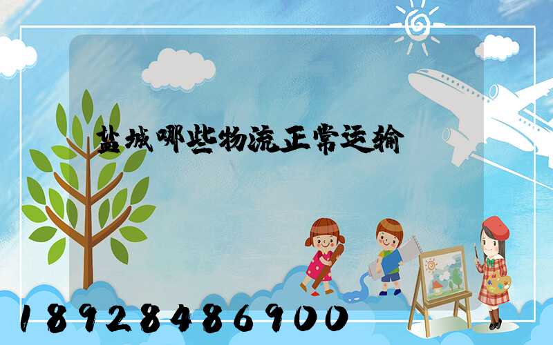盐城哪些物流正常运输