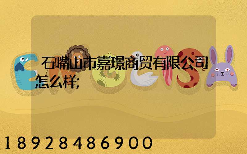 石嘴山市嘉璟商贸有限公司怎么样
