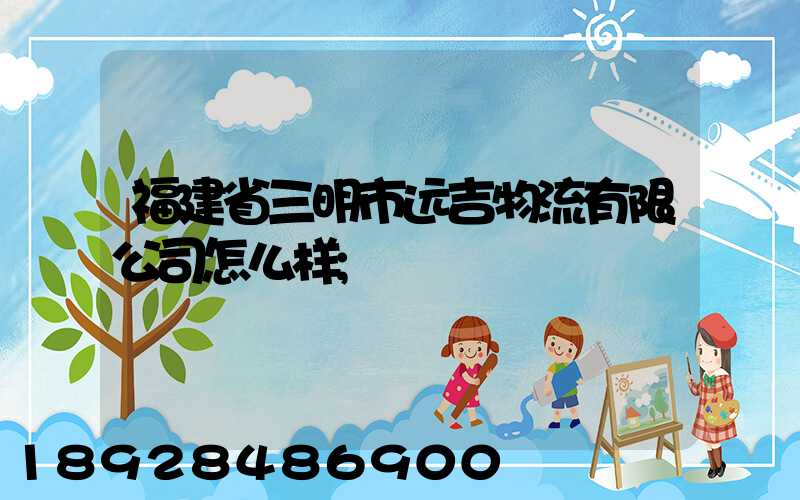 福建省三明市远吉物流有限公司怎么样