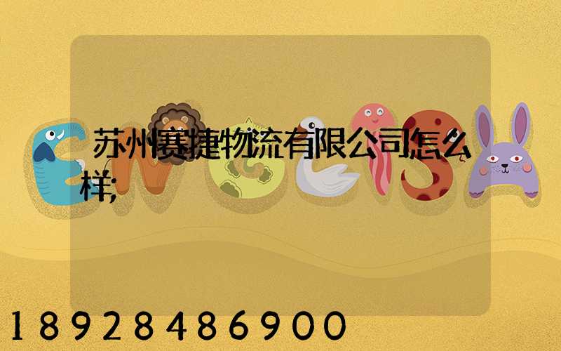 苏州赛捷物流有限公司怎么样