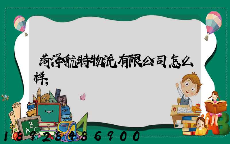 菏泽航特物流有限公司怎么样