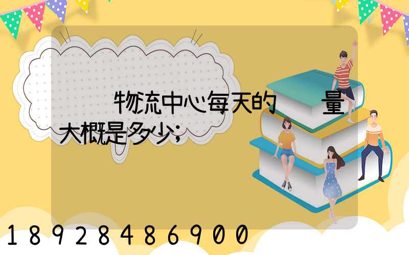请问物流中心每天的运输量大概是多少