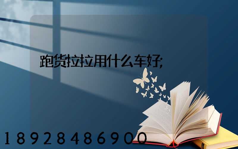 跑货拉拉用什么车好