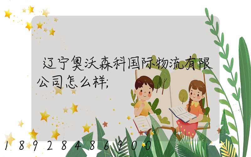 辽宁奥沃森科国际物流有限公司怎么样