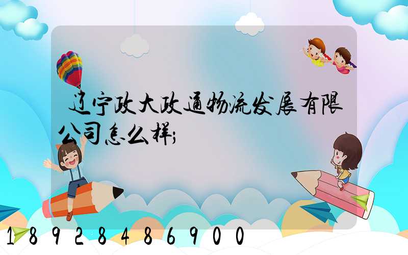 辽宁政大政通物流发展有限公司怎么样