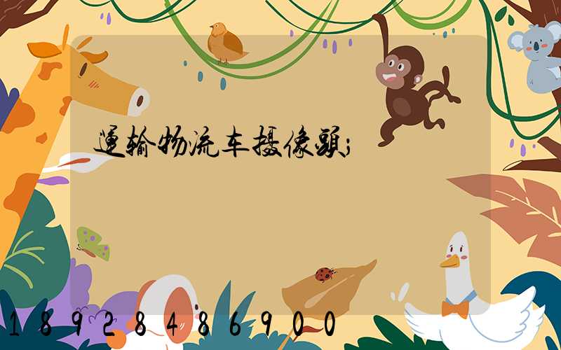 运输物流车摄像头