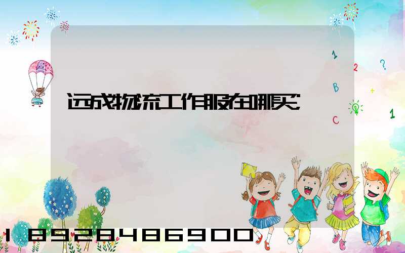 远成物流工作服在哪买