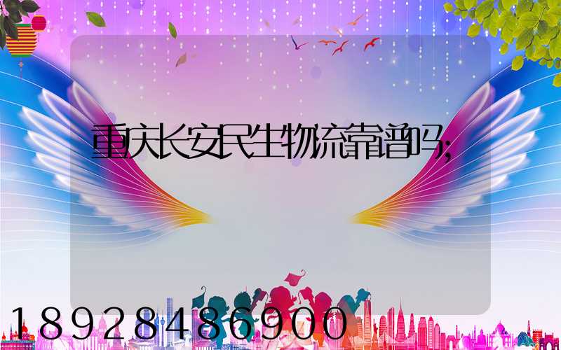 重庆长安民生物流靠谱吗