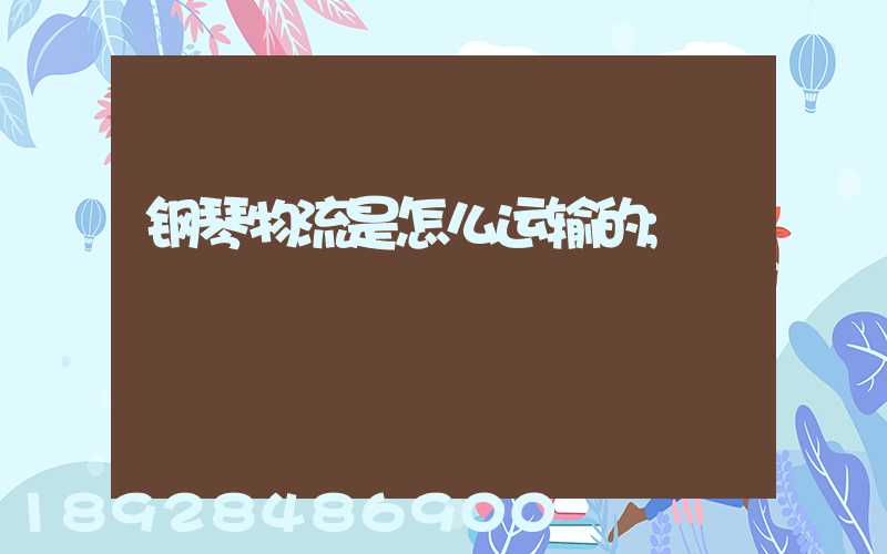 钢琴物流是怎么运输的