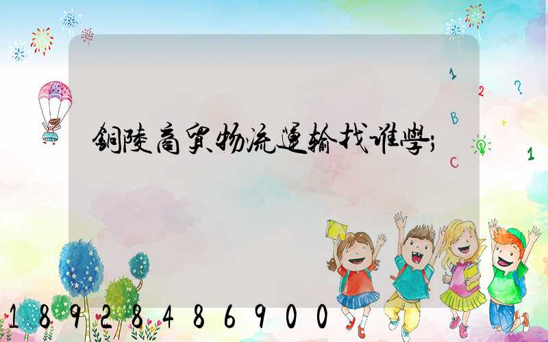 铜陵商贸物流运输找谁学
