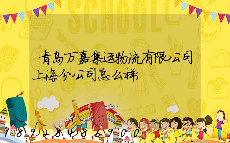 青岛万嘉集运物流有限公司上海分公司怎么样