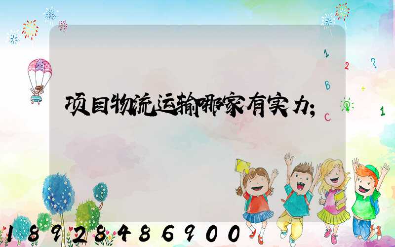 项目物流运输哪家有实力