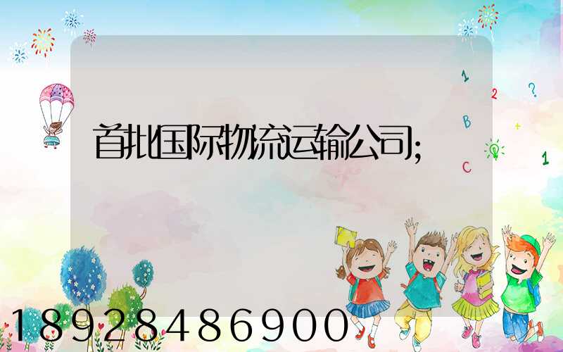 首批国际物流运输公司