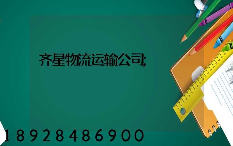 齐星物流运输公司